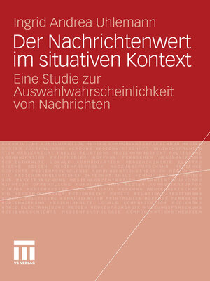 cover image of Der Nachrichtenwert im situativen Kontext
